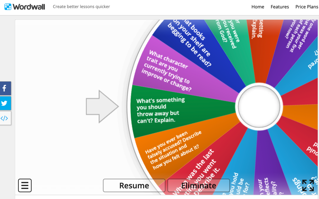 The Spinning Wheel of Questions